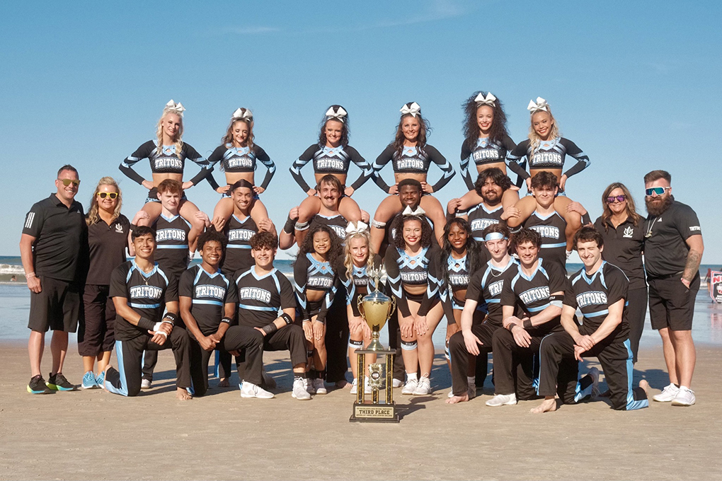 The Triton Advanced CoEd Cheer Squad finished third in one of the most competitive divisions in the nation. 