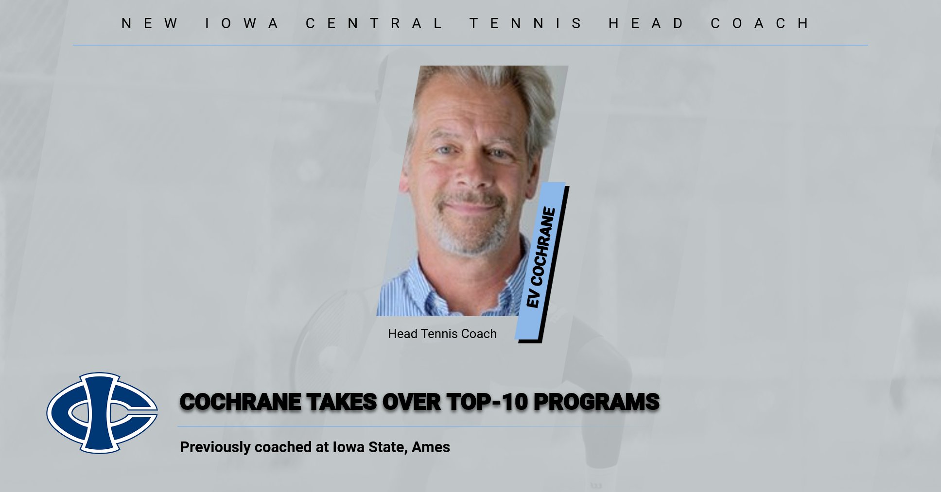 Cochrane named new tennis coach