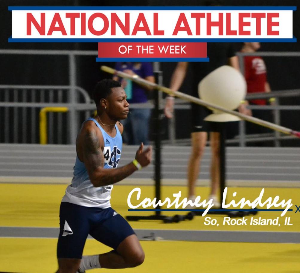 Lindsey named national athlete of the week