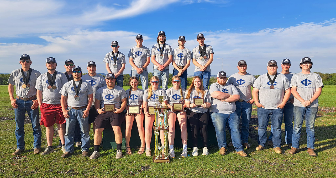 Iowa Central's Sport Shooting Team recently competed at the ACUI/SCTP  Championships in Texas, finishing Division 4 National Runners Up.