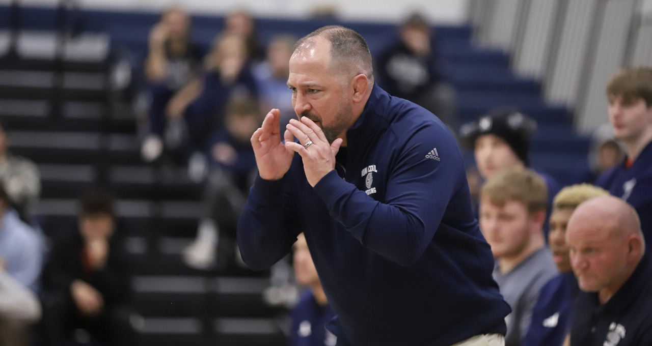 Iowa Central's Luke Moffitt is the ICCAC Wrestling Coach of the Year. 