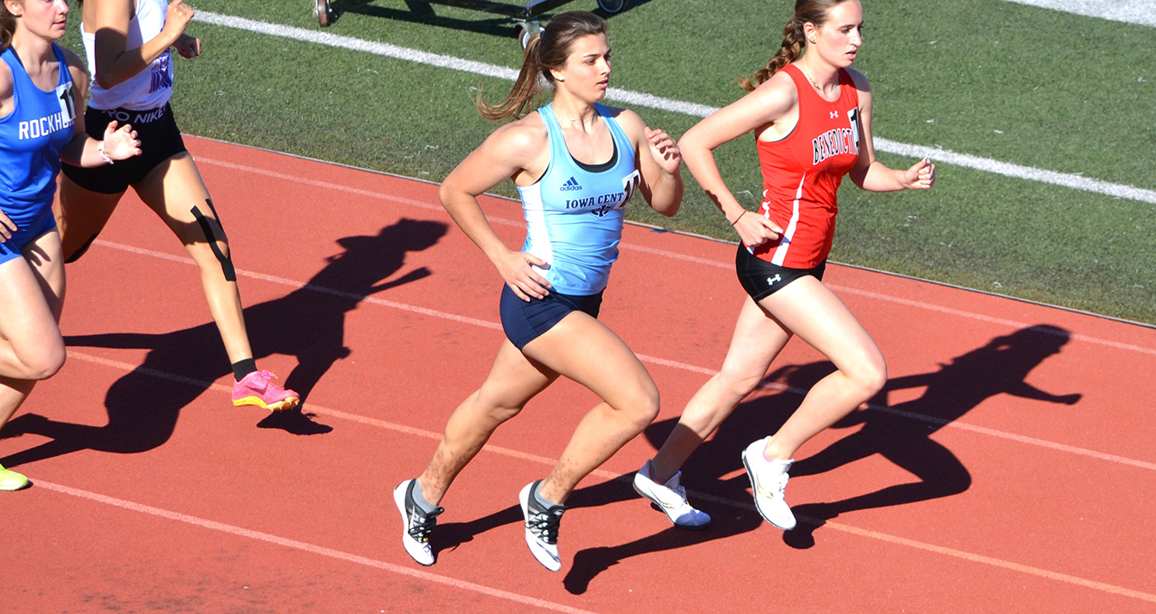 Womens track competed at the UCM Mule relays April 12.