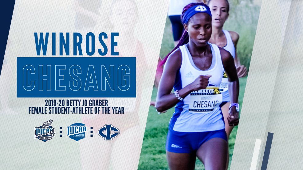 Chesang named top female athlete by NJCAA